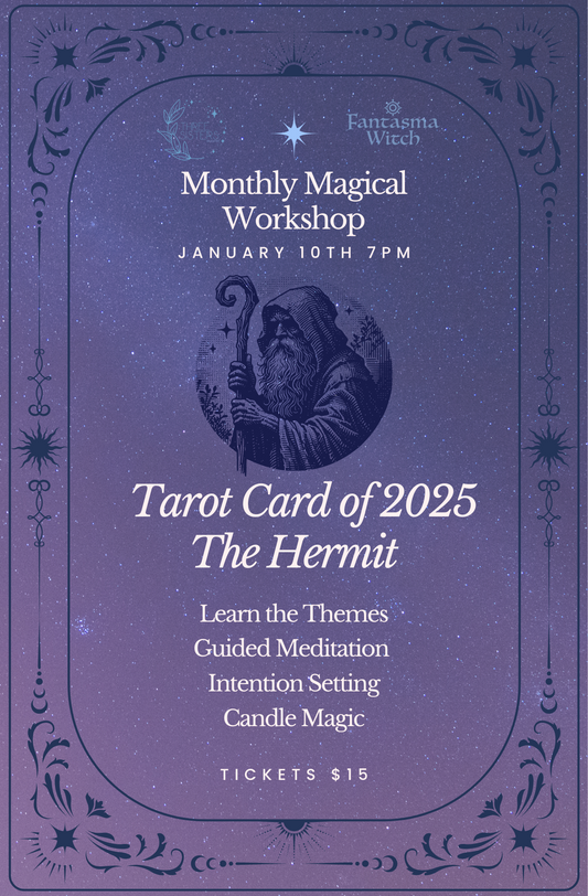 Monthly Magical Workshop: Tarot Card of 2025